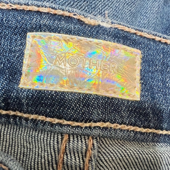 Mother Denim The Stunner Zip Two Step Fray Skinny Jeans Girl Crush Blue 25 - Picture 2 of 4